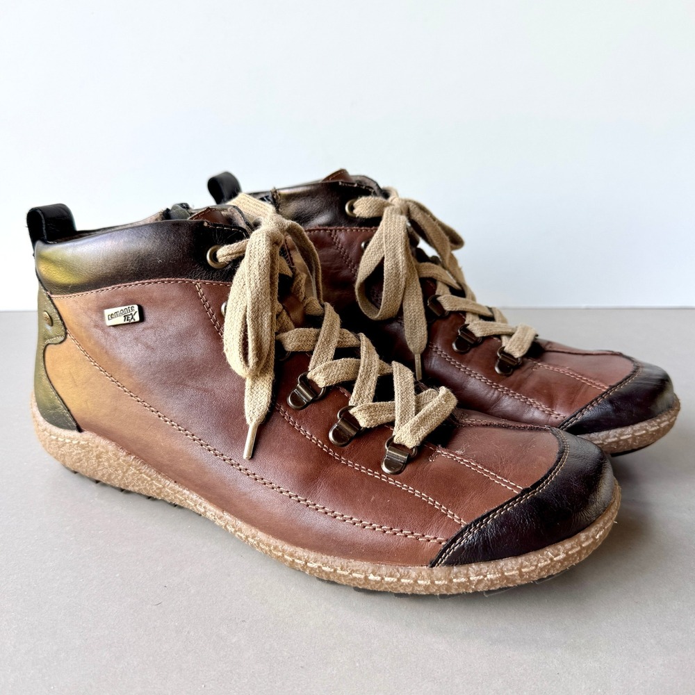 Remonte Tex Womens Gargano Leather Ankle Boot Sneakers EU 41 US 9.5 Waterproof